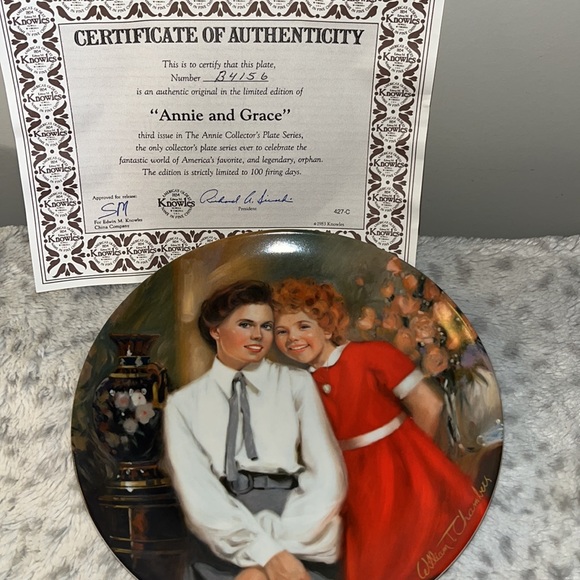 Annie Collector Plate Series 1986 by Knowles Fine China Seventh Issue - Picture 5 of 11